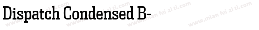 Dispatch Condensed B字体转换